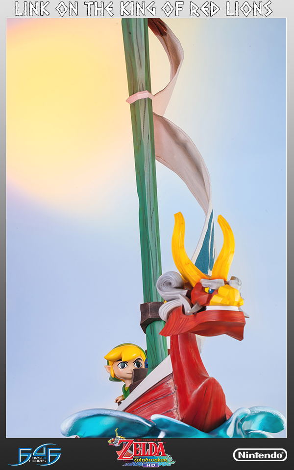 Legend of Zelda The Wind Waker Statue: Link on The King of Red Lions image 18
