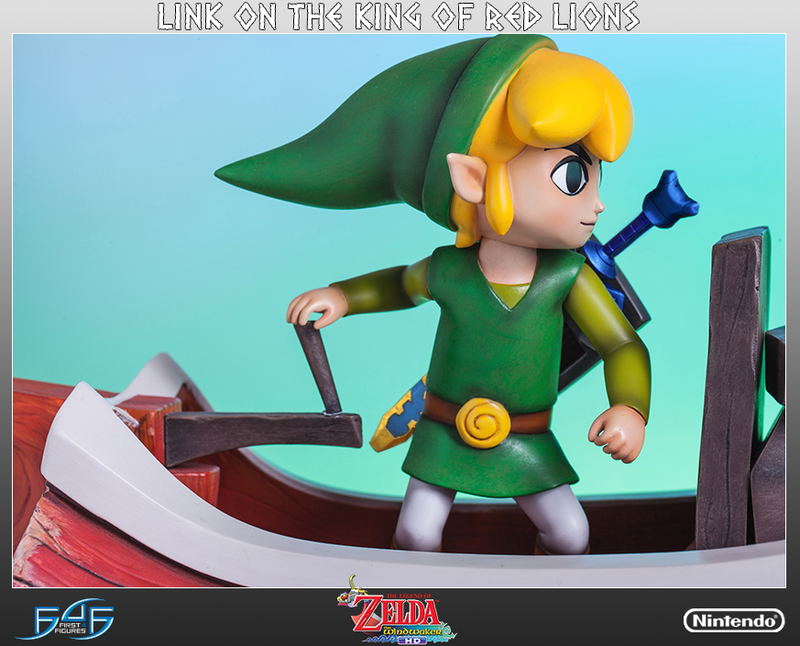Legend of Zelda The Wind Waker Statue: Link on The King of Red Lions image 4