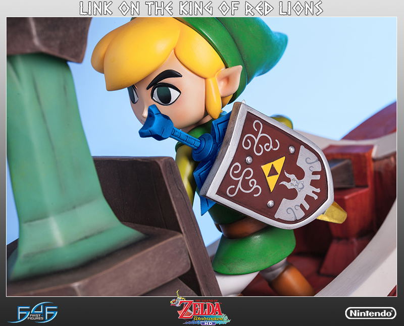 Legend of Zelda The Wind Waker Statue: Link on The King of Red Lions image 6
