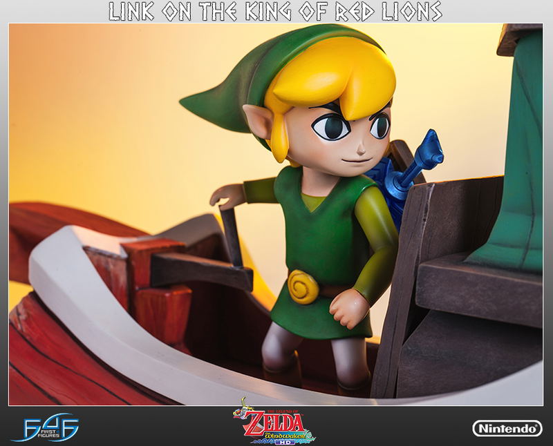 Legend of Zelda The Wind Waker Statue: Link on The King of Red Lions image 7