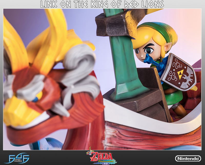 Legend of Zelda The Wind Waker Statue: Link on The King of Red Lions image 8