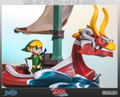 Legend of Zelda The Wind Waker Statue: Link on The King of Red Lions thumbnail 1