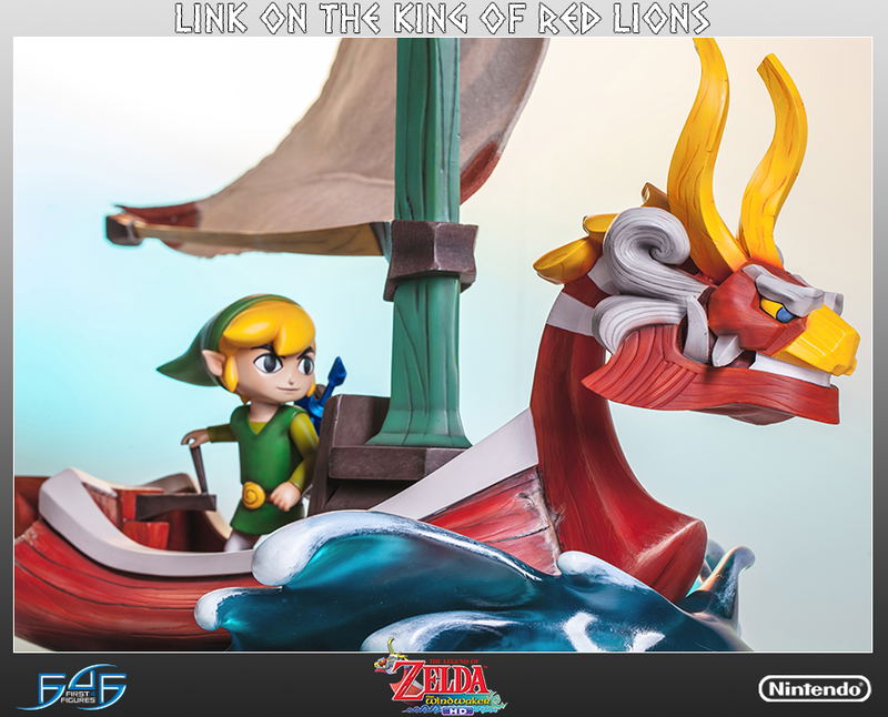 Legend of Zelda The Wind Waker Statue: Link on The King of Red Lions image 1