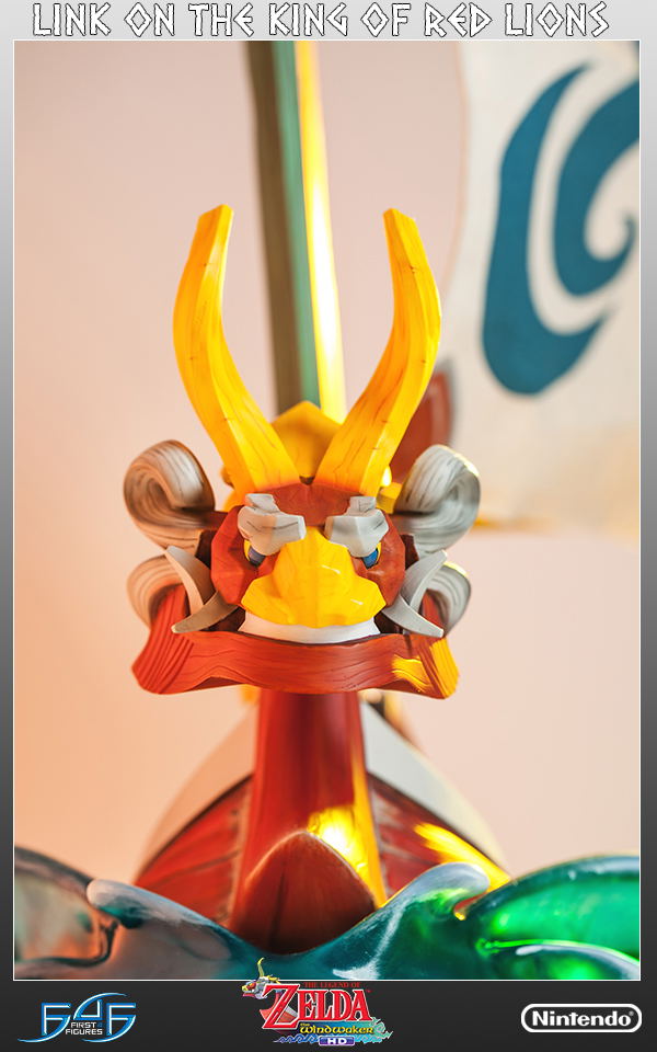 Legend of Zelda The Wind Waker Statue: Link on The King of Red Lions image 21