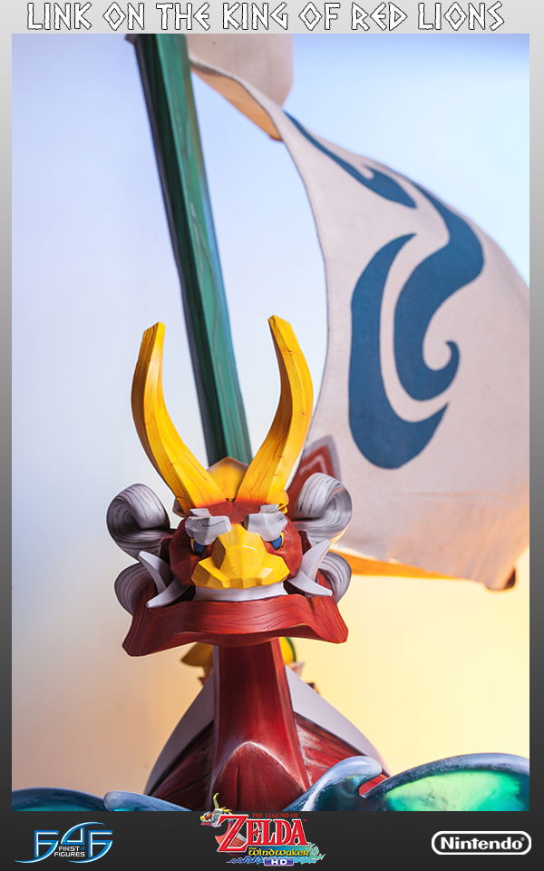 Legend of Zelda The Wind Waker Statue: Link on The King of Red Lions image 24