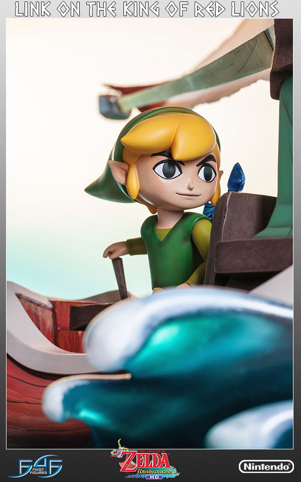 Legend of Zelda The Wind Waker Statue: Link on The King of Red Lions image 25
