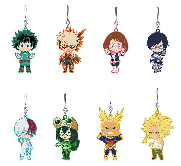 Nendoroid Plus My Hero Academia Trading Rubber Strap (Set of 8 pieces) image 1