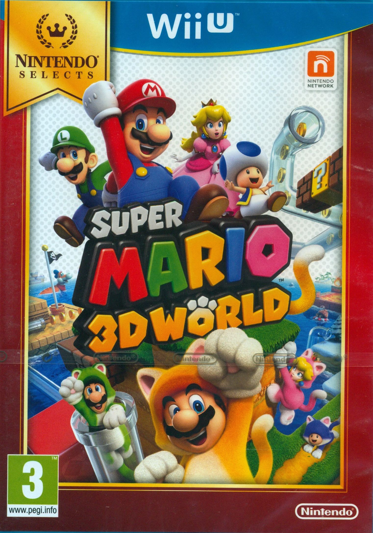 Super Mario 3D World (Nintendo Wii U, 2013) Nintendo Select World Edition  45496903688
