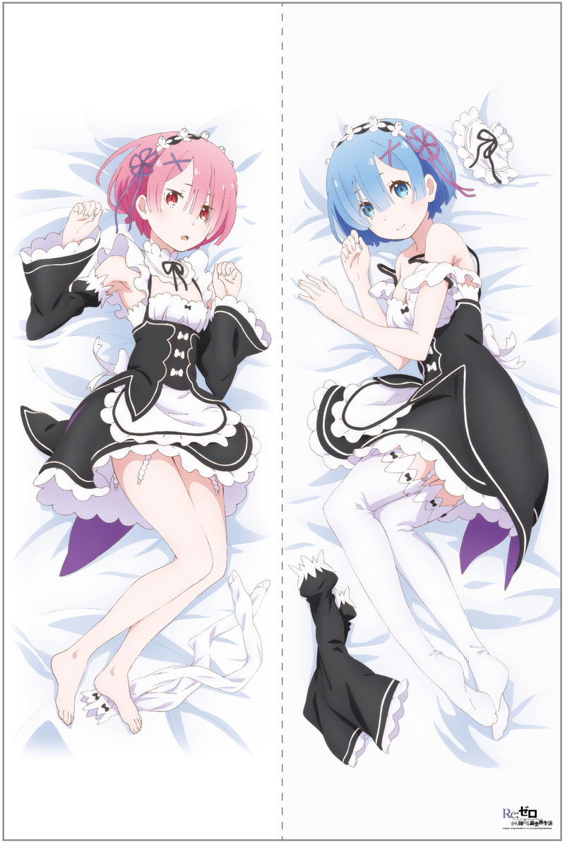 Re:Zero kara Hajimeru Isekai Seikatsu Dakimakura Cover: Ram & Rem Soine Sheets image 1