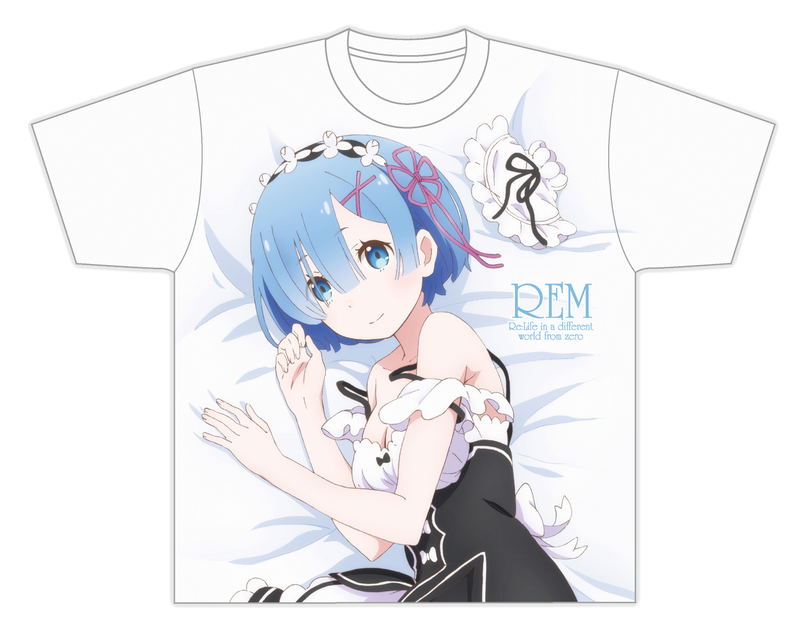 Re:Zero kara Hajimeru Isekai Seikatsu Full Graphic T-Shirt: Rem (M Size) image 1