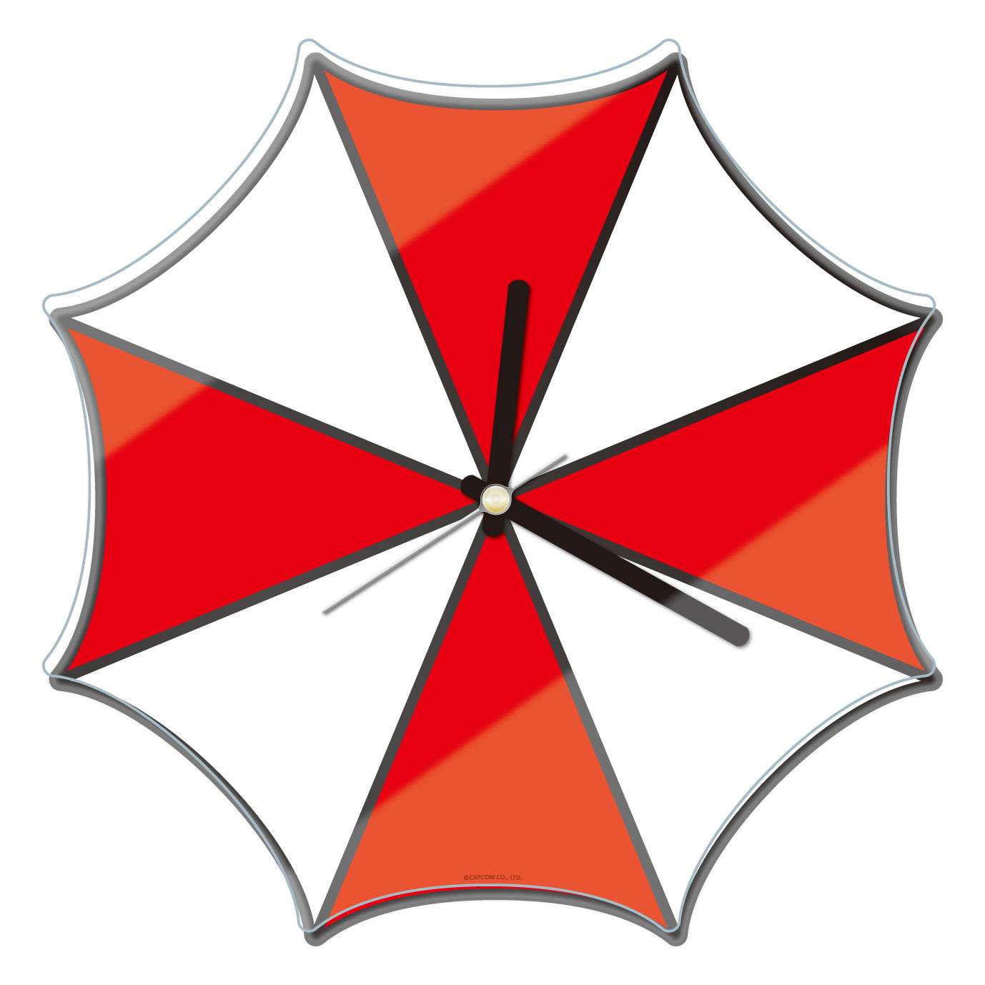 Biohazard Acrylic Clock: Umbrella