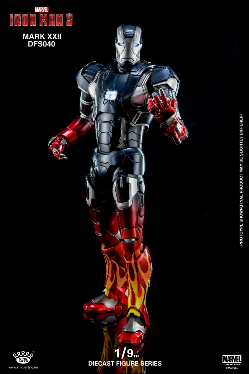 King Arts Iron Man 3 1/9 Diecast Figure Series: Iron Man Mark 22 image 3