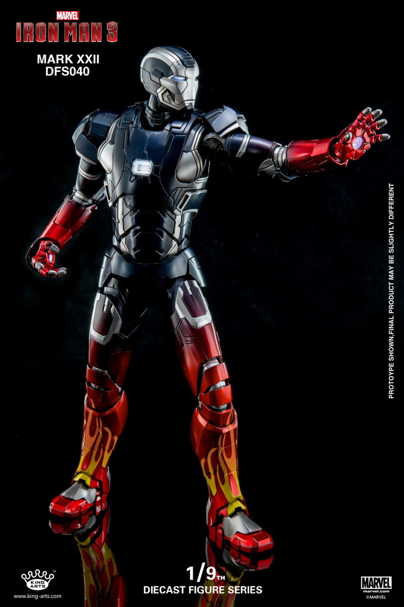 King Arts Iron Man 3 1/9 Diecast Figure Series: Iron Man Mark 22 image 4