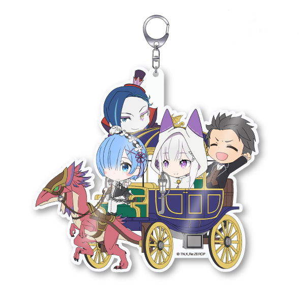 Re:Zero kara Hajimeru Isekai Seikatsu Chararide Acrylic Keychain: Emilia Team image 1