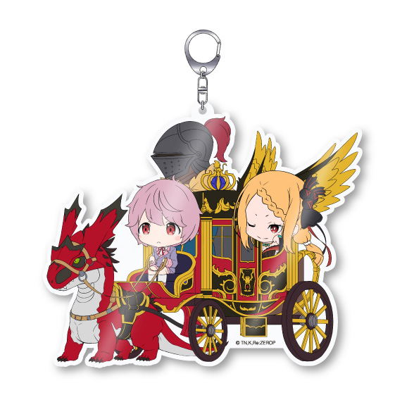 Re:Zero kara Hajimeru Isekai Seikatsu Chararide Acrylic Keychain: Priscilla Team image 1