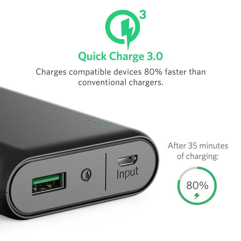 Anker PowerCore 10000 with Quick Charge 3.0 (10000mAh) (Black) image 2