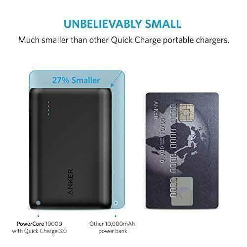 Anker PowerCore 10000 with Quick Charge 3.0 (10000mAh) (Black)
