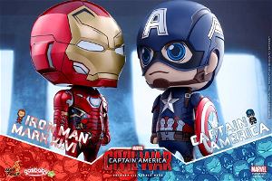 Captain America Civil War Cosbaby (L) Bobble-Head: Iron Man Mark XLVI