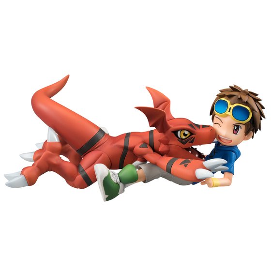 G.E.M. Series Digimon Tamers: Guilmon & Takato Matsuda image 1