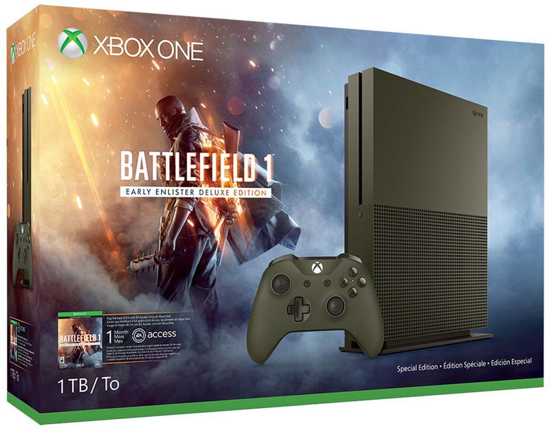 Xbox One S Battlefield 1 Special Edition Bundle (1TB Console) image 1