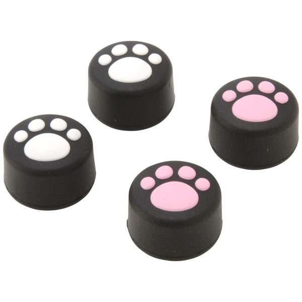 PS4 Analog Stick Cover Cat Paw High Type (Black) image 2