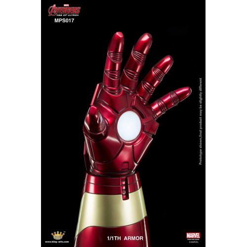 King Arts 1/1 Movie Props Series Avengers Age of Ultron: Thor Hammer Mjolnir & Mark 43 Armor Set (Pedestal Style) image 10