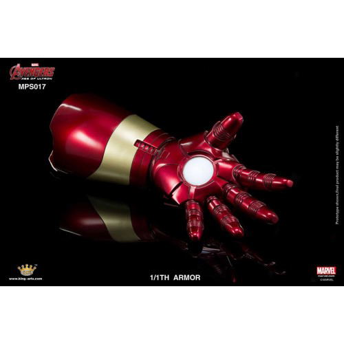 King Arts 1/1 Movie Props Series Avengers Age of Ultron: Thor Hammer Mjolnir & Mark 43 Armor Set (Pedestal Style) image 11