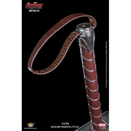 King Arts 1/1 Movie Props Series Avengers Age of Ultron: Thor Hammer Mjolnir & Mark 43 Armor Set (Pedestal Style) image 7