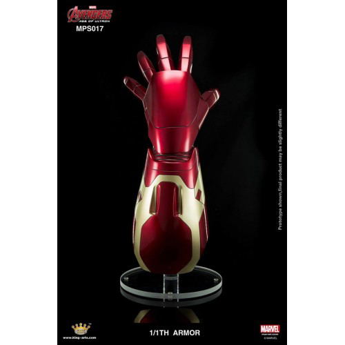 King Arts 1/1 Movie Props Series Avengers Age of Ultron: Thor Hammer Mjolnir & Mark 43 Armor Set (Pedestal Style) image 8