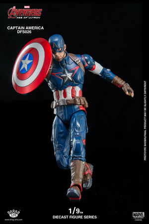 King Arts Avengers Age of Ultron 1/9 Diecast Figure Series: Captain America_