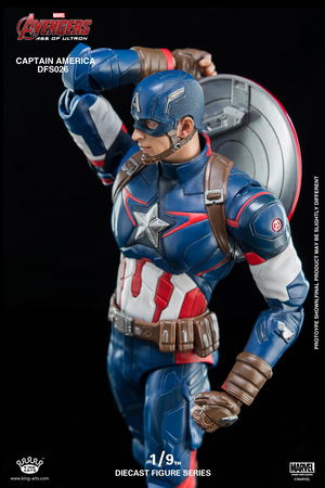 King Arts Avengers Age of Ultron 1/9 Diecast Figure Series: Captain America_