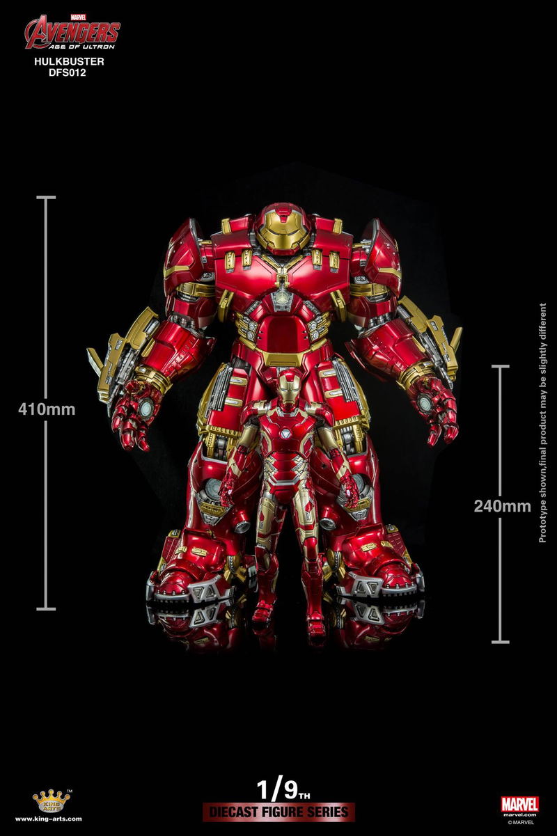 King Arts Avengers Age of Ultron 1/9 Diecast Figure Series: Hulkbuster image 17
