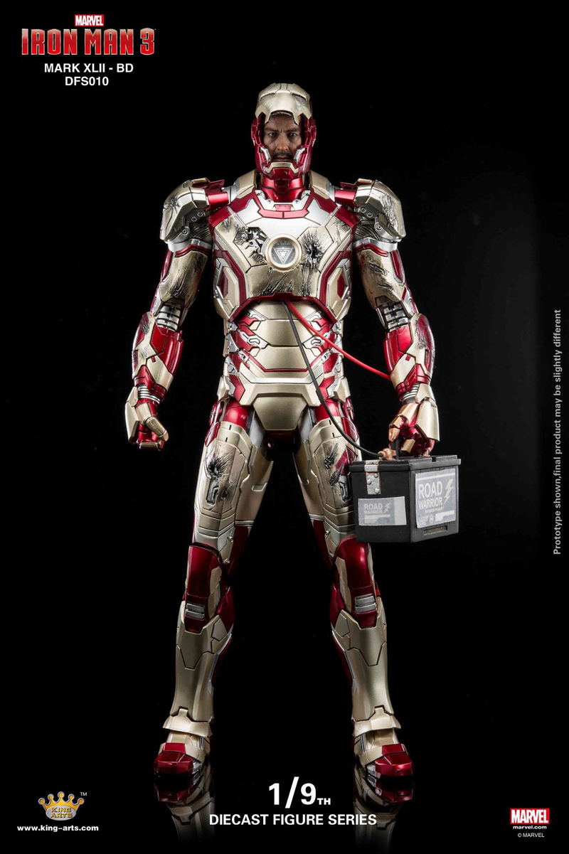 King Arts Iron Man 3 1/9 Diecast Figure Series: Iron Man Mark XLII ...