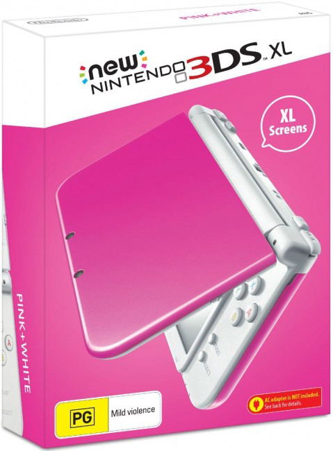 New Nintendo 3DS XL (Pink and White) image 1
