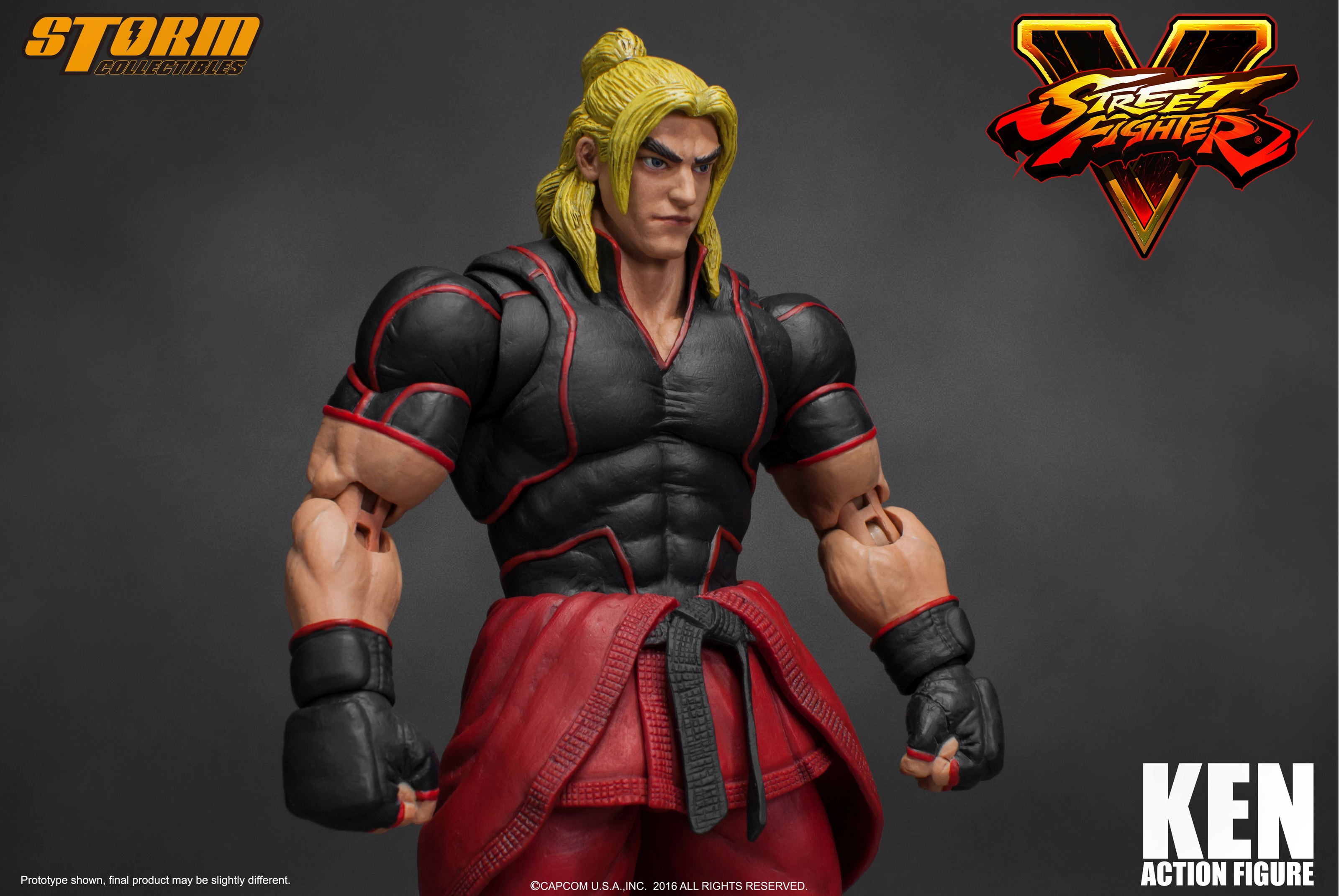 あ*あ様 STREET FIGHTER KEN Street Fighter V 1/12 Scale Pre-Painted Action Figure: Ken