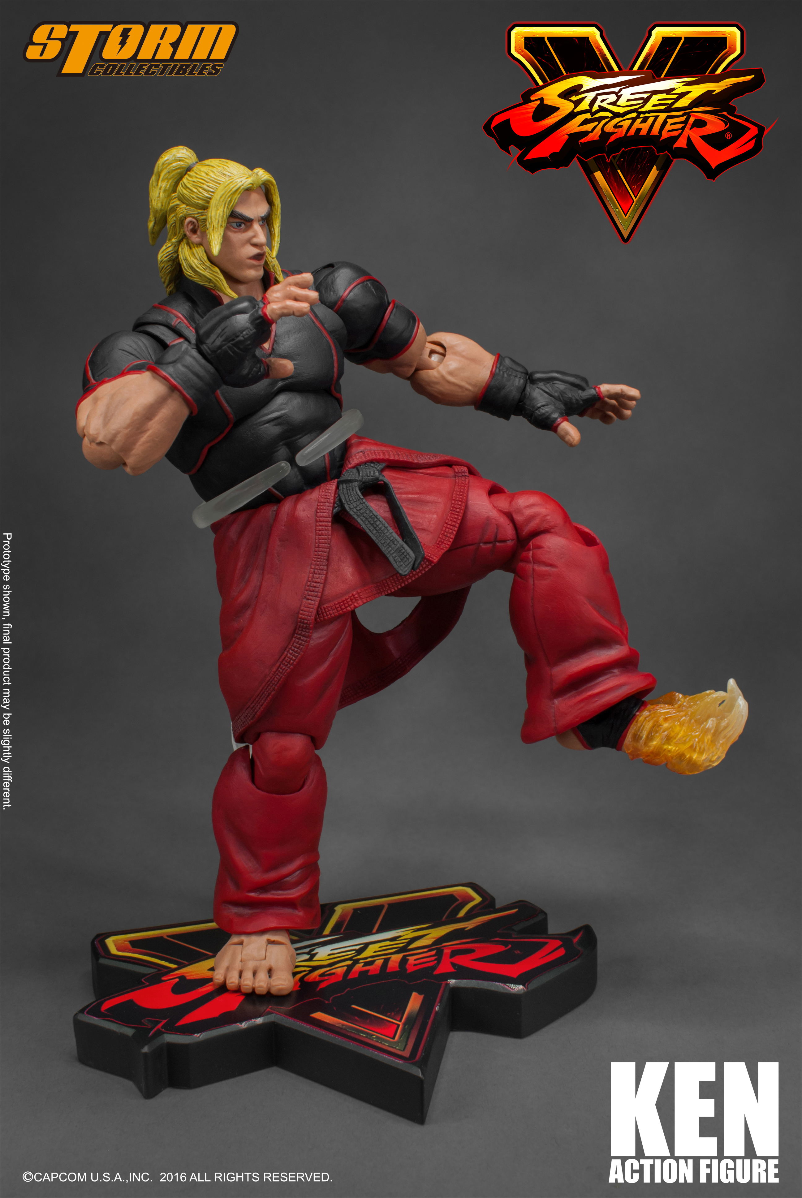 あ*あ様 STREET FIGHTER KEN Street Fighter V 1/12 Scale Pre-Painted Action Figure: Ken