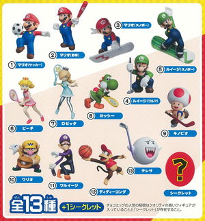 Choco Egg Super Mario Sports 7 Trading Figure (Set of 10 pieces)_