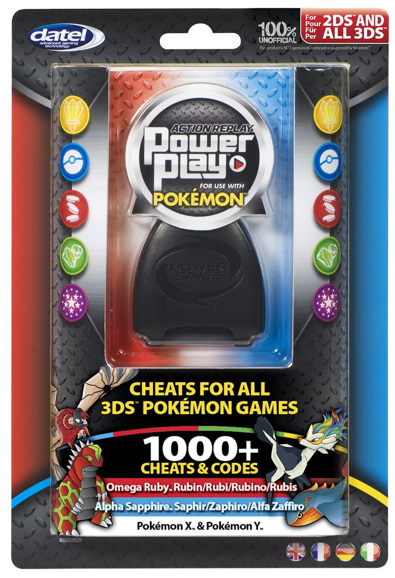 Action Replay PowerPlay for 3DS Pokémon Games for Nintendo 3DS, Nintendo 3DS  LL / XL, Nintendo 2DS