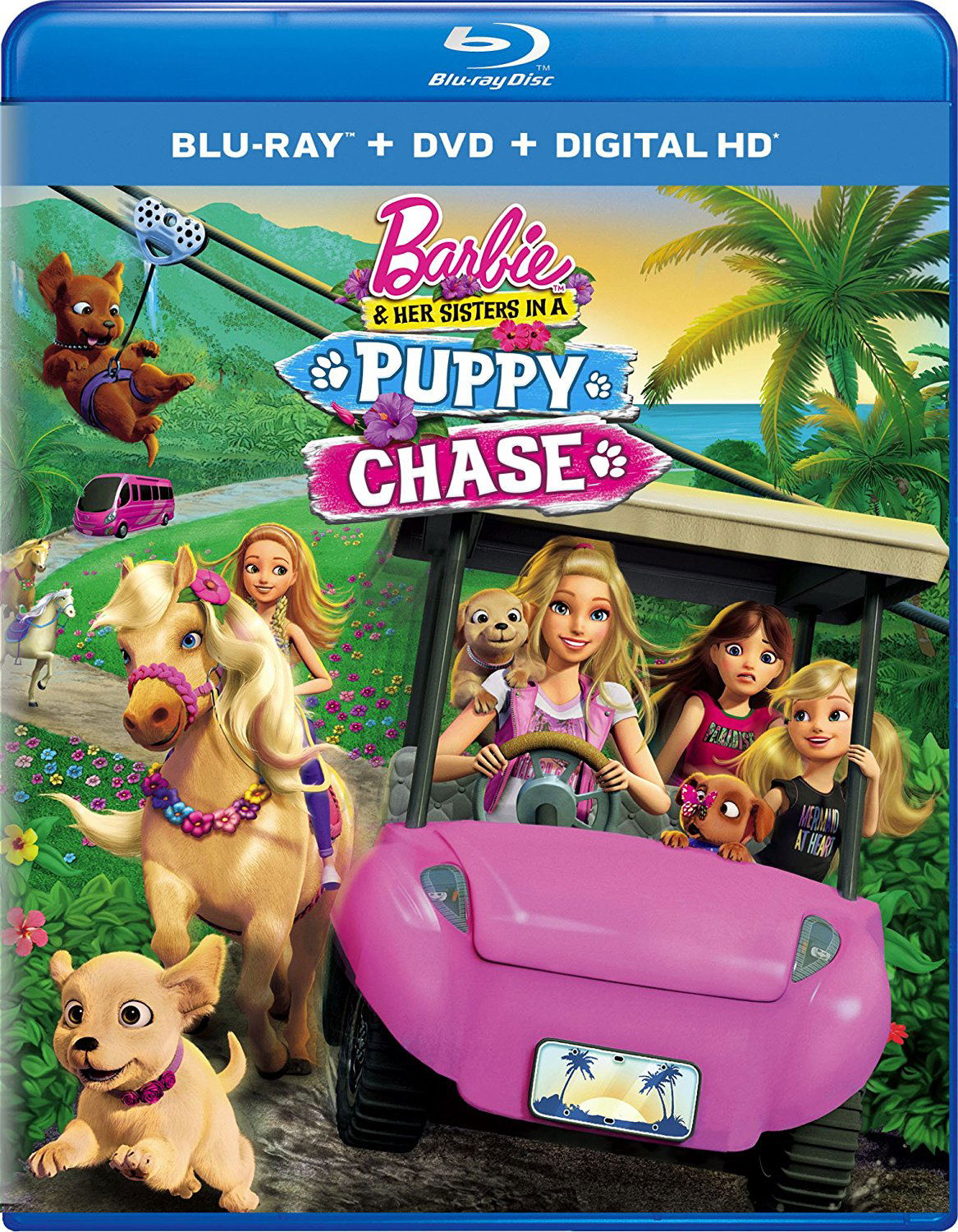 Barbie And Her Sisters In A Puppy Chase [Blu-ray+DVD+Digital HD]