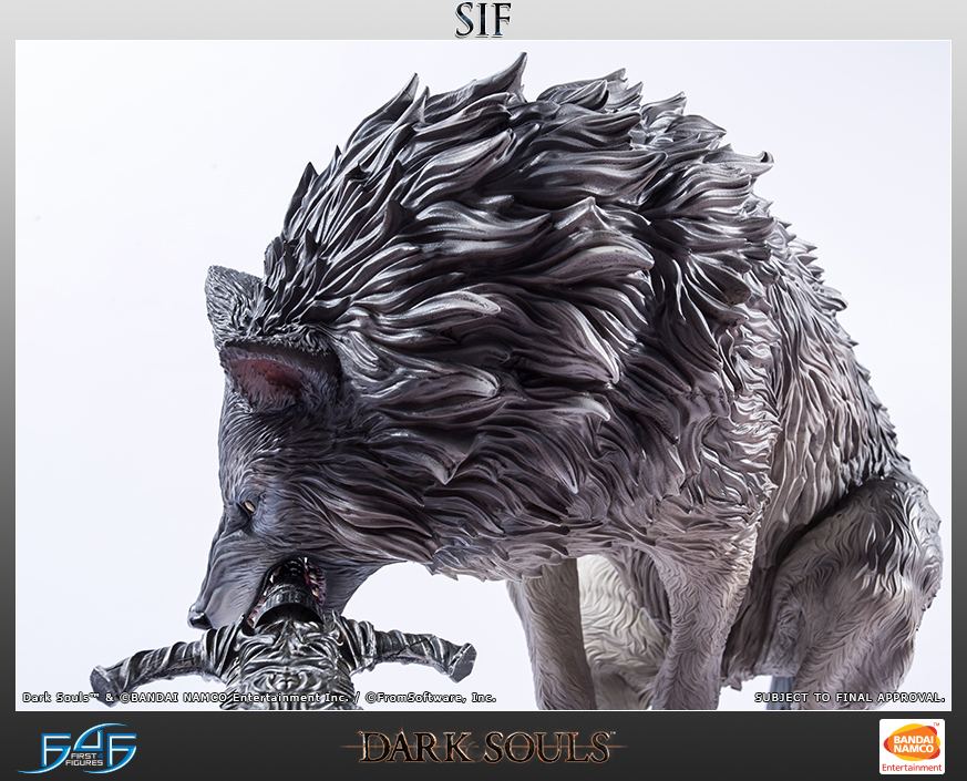 sif the great grey wolf statue