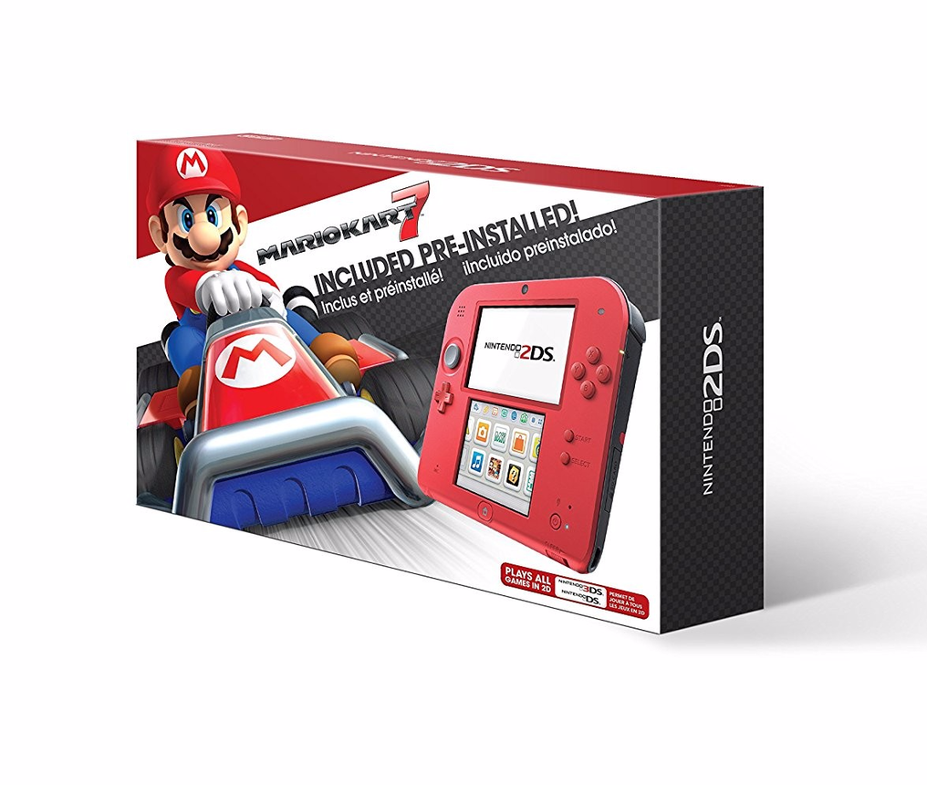 Nintendo 2DS Mario Kart 7 Bundle (Crimson Red 2)