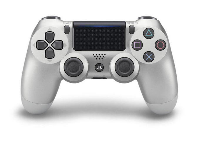 New DualShock 4 CUH-ZCT2 Series (Silver) image 1