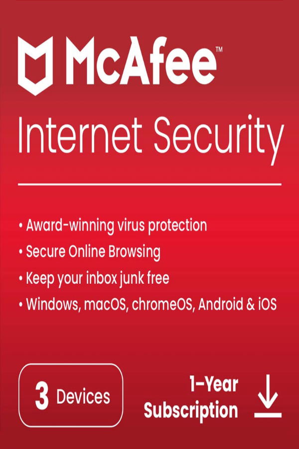 Mcafee Internet Security (1 Year / 3 Devices) <span class="ext ext_digital">digital</span> image 1