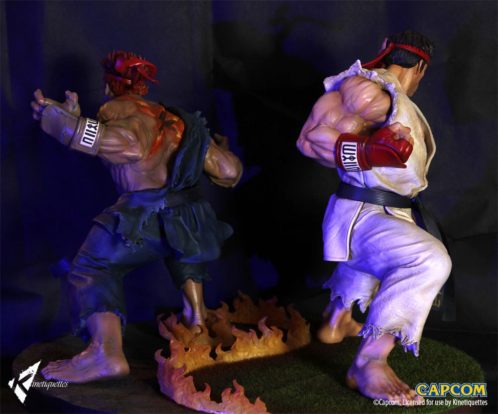 Street Fighter 1/4 Scale Diorama: The Beast Unleashed - Evil Ryu
