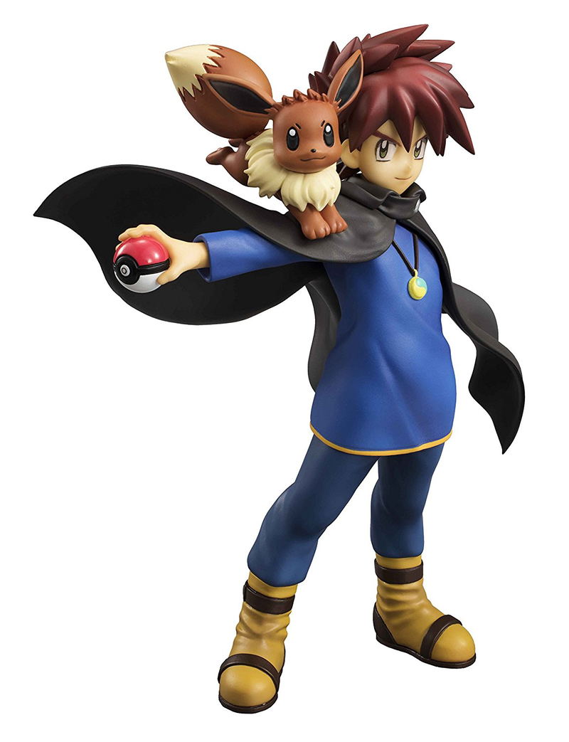 G.E.M. Series Pocket Monsters Pre-Painted PVC Figure: Shigeru & Eevee image 1