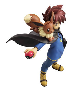 G.E.M. Series Pocket Monsters Pre-Painted PVC Figure: Shigeru & Eevee