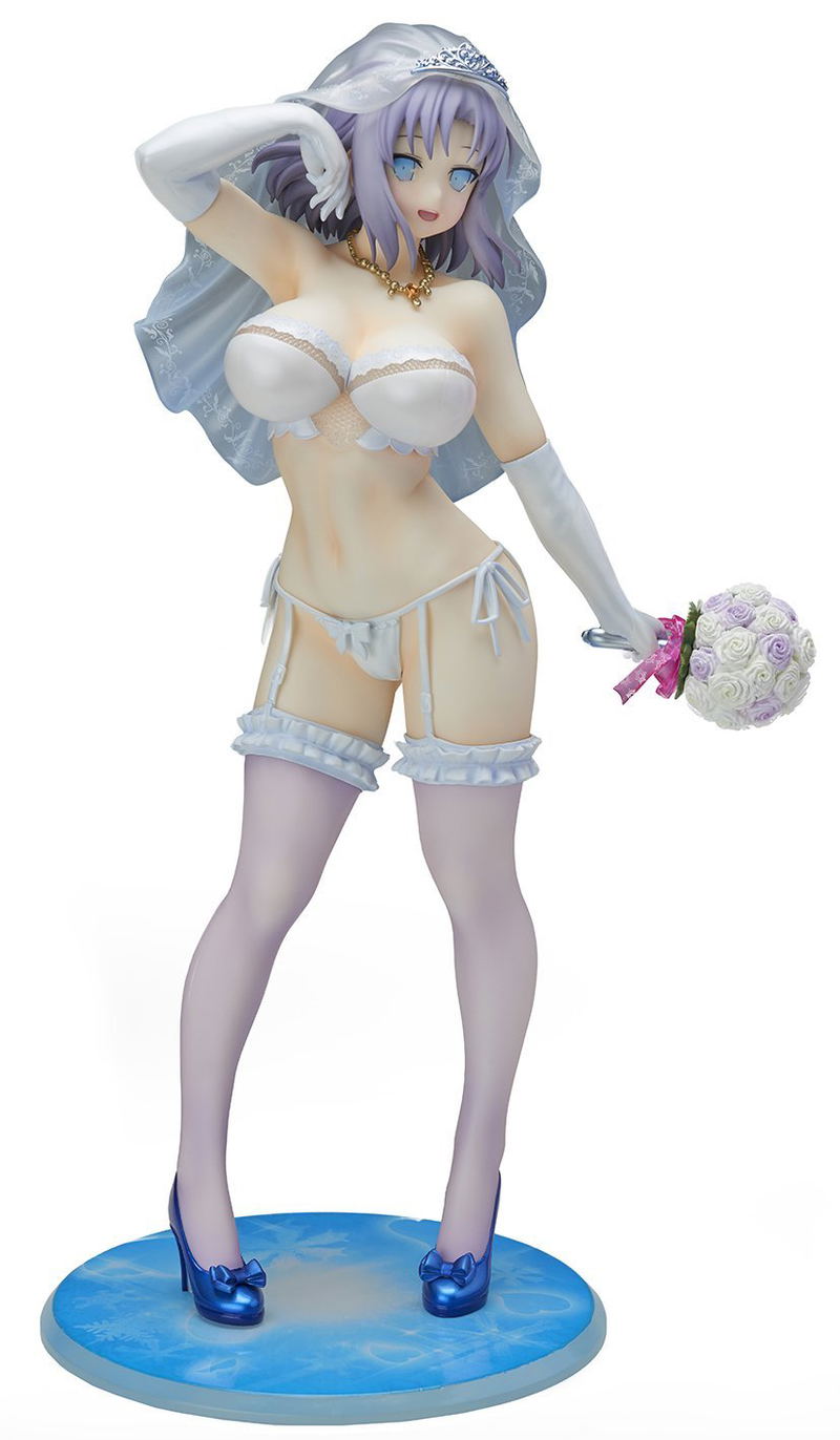 Gokubi Girls Super Premium Senran Kagura NewWave G Burst 1/6 Scale Pre-Painted Figure: Yumi Wedding Lingerie Ver. image 1