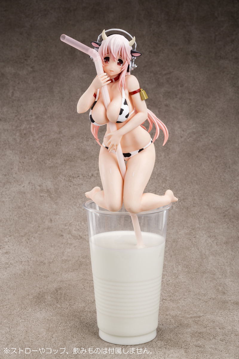 SoniAni Super Sonico The Animation 1/7 Scale Pre-Painted Figure: Super Sonico Holstein Bikini de Straw image 12