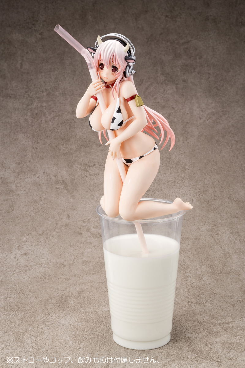 SoniAni Super Sonico The Animation 1/7 Scale Pre-Painted Figure: Super Sonico Holstein Bikini de Straw image 13