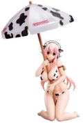 SoniAni Super Sonico The Animation 1/7 Scale Pre-Painted Figure: Super Sonico Holstein Bikini de Straw thumbnail 1